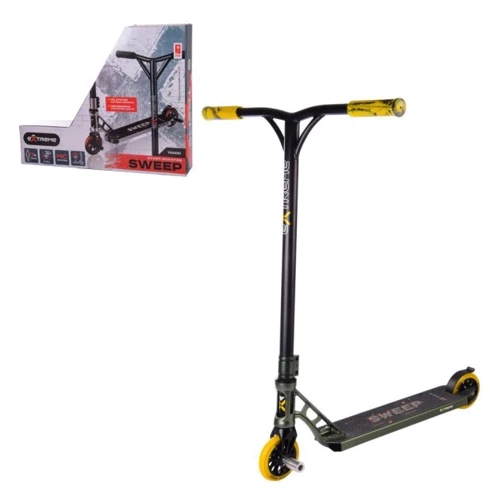 Самокат трюковий 2-х колісний TR21010 Extreme Motion Sweep зелений