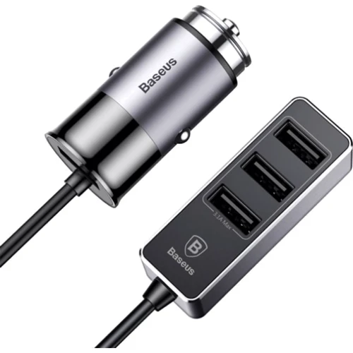 Зарядное устройство Baseus Car Charger 3xUSB Enjoy Together 5.5A Dark Gray (CCTON-0G): Сила тока 2.4А и более