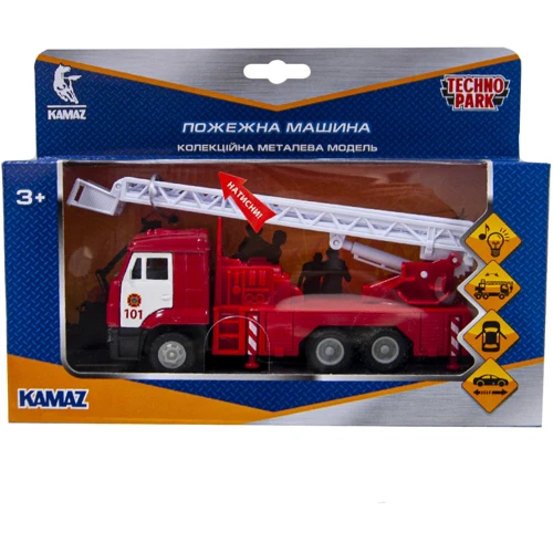 Автомодель - КАМАЗ ПОЖЕЖНА (світло, звук)