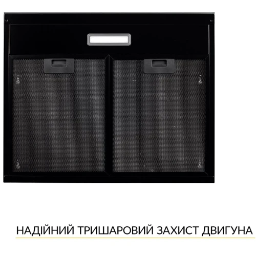 Вытяжка Weilor WPL 6092 FBL: Рекомендуемая площадь помещения (при высоте 2,7 м), м² 16.5-20.4