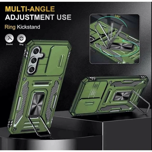 Чехол для телефонов Mobile Case Camshield Army Ring Army Green for Samsung S926 Galaxy S24 Plus / S936 Galaxy S25 Plus: Тип накладка на заднюю часть