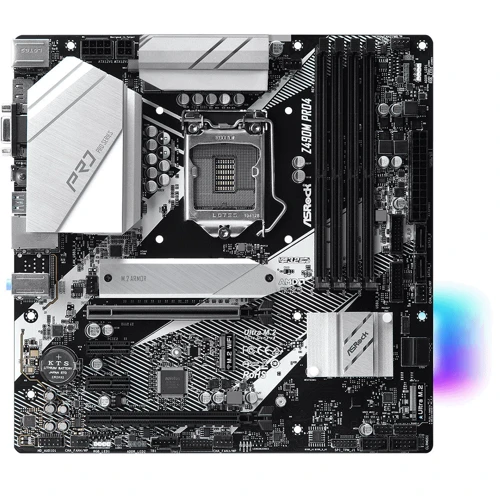 ASRock Z490M Pro4 Socket 1200: Роз'єми на платі PCI Express x1, SATA 3.0, M.2
