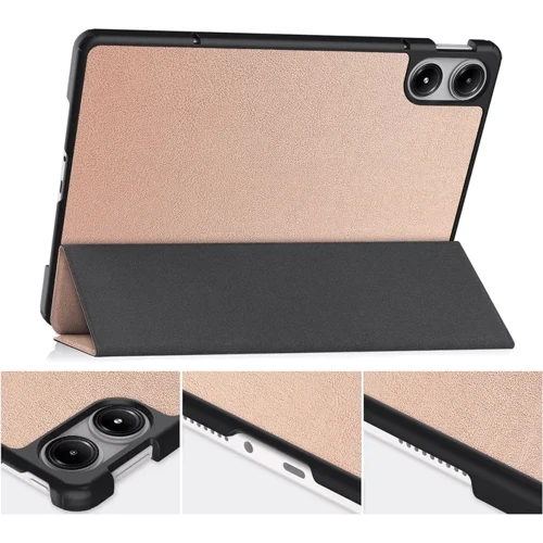 Аксесуар для планшетних ПК BeCover Smart Case Rose Gold для Xiaomi Poco Pad (711566): Матеріал Штучна шкіра + TPU