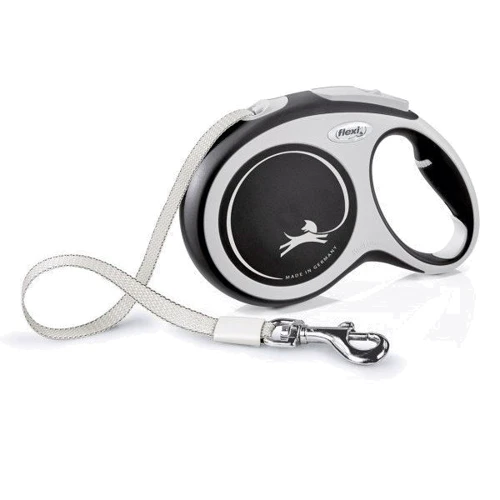 Рулетка Flexi New Comfort L до 60 кг 5 м черная (4000498043721)