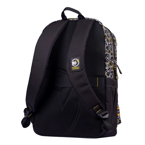 Рюкзак YES S-56 Smiley World Black & Yellow, чорний (554561): Тип Для средней школы