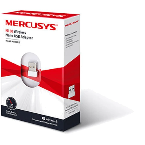 Маршрутизатор Wi-Fi Mercusys MW150US: Максимальная скорость соединения 150 Мбит/с