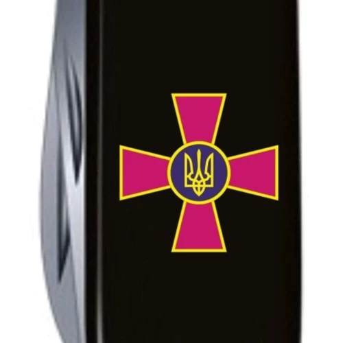 Мультитул Victorinox Huntsman Army 91мм/15 функций/черный /Эмблема ВСУ (1.3713.3_W0010u): Количество инструментов 15