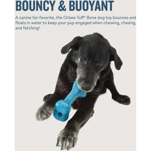 Іграшка для собак Planet Dog Orbee Bone Blu Кістка для жування 15.5 блакитна (pd68683) фото 4