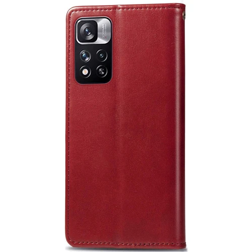 Чохол для телефона Mobile Case Getman Gallant Red для Xiaomi Redmi Note 11 Pro / Note 11 Pro 5G: Тип чохол книжка