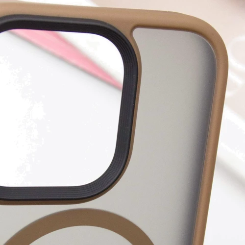 Чехол для iPhone Mobile Case TPU+PC Metal Buttons with MagSafe Gold for iPhone 16 Pro: Тип аксессуара чехол