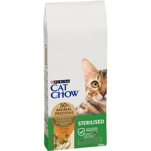 Сухий корм Cat Chow Sterilized для дорослих стерилізованих кішок з індичкою 15кг (12471468) фото 10