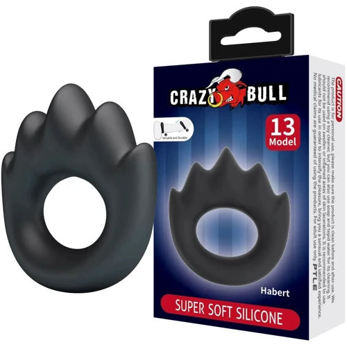 Кільце ерекційне LYBAILE Crazy Bull №13 - Habert super soft silicone (BI-210357): Виробник LYBAILE