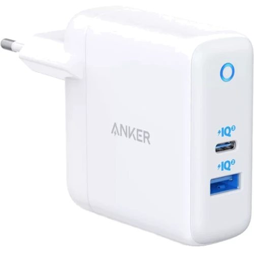 Зарядний пристрій ANKER Wall Charger PowerPort USB+USB-C 15W+20W White (A2636G21)