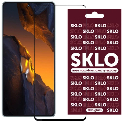 Tempered Glass Black для Xiaomi Poco F5 / Note 12 Turbo: Тип защитное стекло