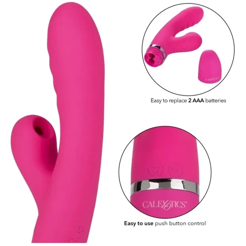 Вибратор-кролик California Exotic Novelties Foreplay Frenzy Pucker (розовый)
