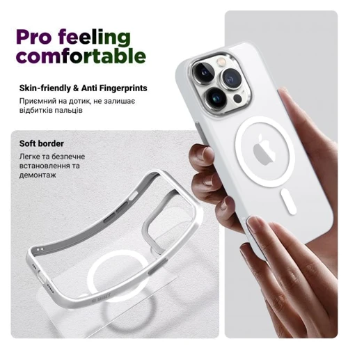Чехол для iPhone ArmorStandart Unit MagSafe Case Matte Clear Silver for iPhone 15 Plus (ARM69351): Тип чехла накладка на заднюю часть