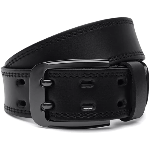 Чоловічий ремінь Borsa Leather чорний (V1FX27-black)