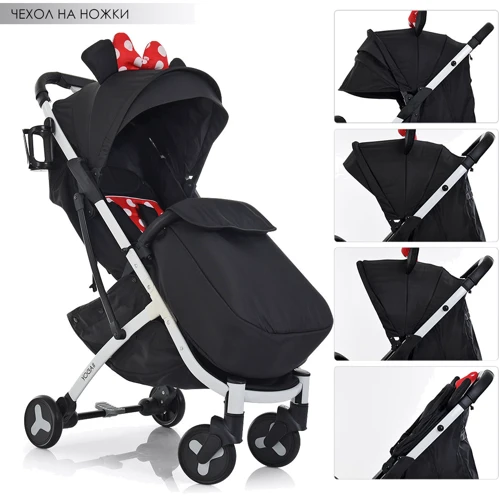 Прогулочная коляска Bambi Yoga II M 3910-3 Черно-красная: Пол ребенка девочка