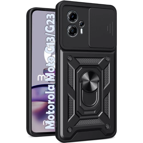 Чохол для телефона BeCover Military Black для Motorola Moto G13/G23 (709097): Тип накладка на задню частину