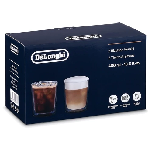 Набор стаканов DeLonghi Drinks 400мл 2шт (00000024278): Объем стакана мл 400