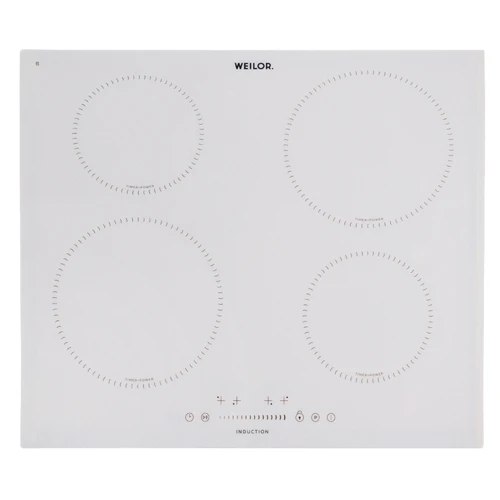 Варочная поверхность электрическая WEILOR WIS 642 WHITE: Количество конфорок 4