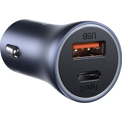 Зарядное устройство Baseus Car Charger USB+USB-C Golden Contactor Pro 40W Dark Gray (CCJD-0G): Особенности USB-C