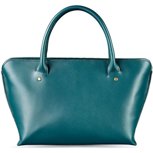 Жіноча сумка тоут Midi BlankNote зелена (BN-BAG-24-malachite): Тип ручки Зі знімним ременем, З двома ручками, Плечовий ремінь, Довга ручка