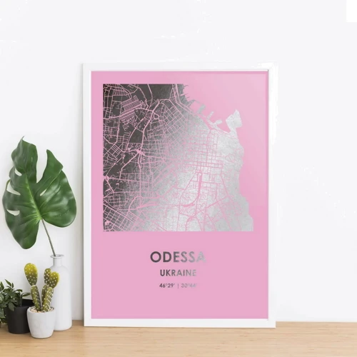 Постер BeriDari "Одесса / Odessa" фольгированный А3