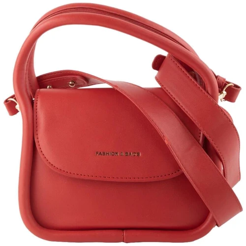 Жіноча сумка крос боді Valiria Fashion червона (5DETAA2013-1): Застібка Магнитная