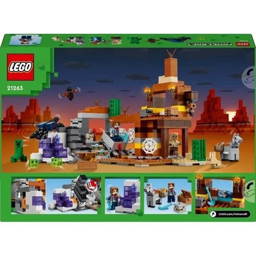 Конструктор LEGO Minecraft The Badlands Mineshaft Залишена шахта в безплідних землях (21263) фото 9