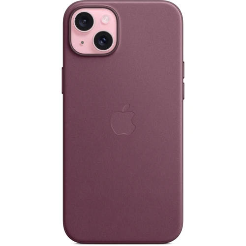 Чехол для iPhone Apple iPhone 15 Plus FineWoven Case with MagSafe - Mulberry (MT4A3ZM/A): Материалы Ткань