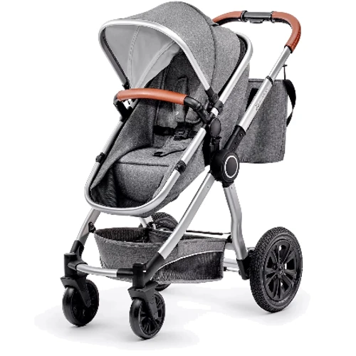 Універсальна коляска 2 в 1 Kinderkraft Veo Gray (KKWVEOGRY20000): Кількість блоків 1