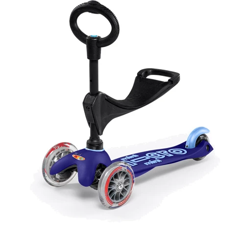 Самокат MICRO серії Mini 3in1 Deluxe - Синій (до 50 kg, до 20 kg з сидінням, 3-х кол.) (MMD014) фото 17