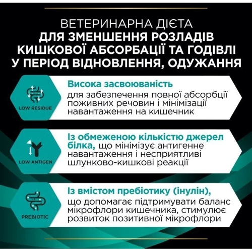 Сухой корм для кошек Pro Plan Veterinary Diets EN Gastrointestinal 1.5 кг (7613287597496): Порода Все породы