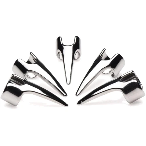 Набор колец с когтями Master Series Five-Piece Sensation Claw Rings - Silver