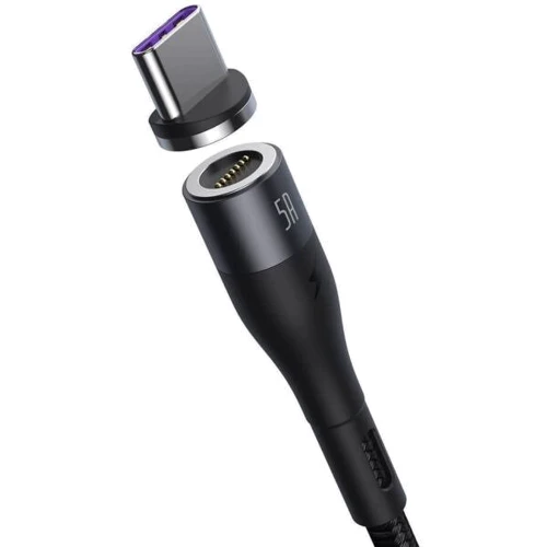 Кабель Baseus USB Cable to USB-C Zinc Magnetic Safe Fast Charging Data 1m Black/Gray (CATXC-NG1) фото 3