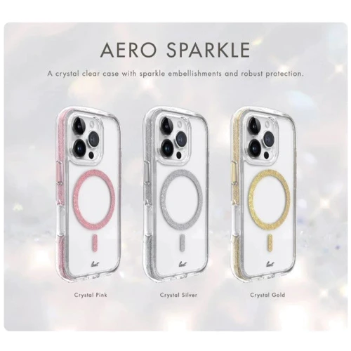 Чехол для iPhone LAUT AERO SPARKLE MagSafe Pink (L_IP24A_AS_P) for iPhone 16: Тип аксессуара чехол