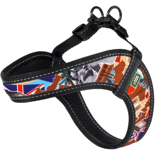 Шлея HiDog Comfort Europe 33-39 см XS разноцветная (136\1014)