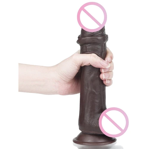 Фаллоимитатор LoveToy Sliding-Skin Dual Layer Dong 9" Black