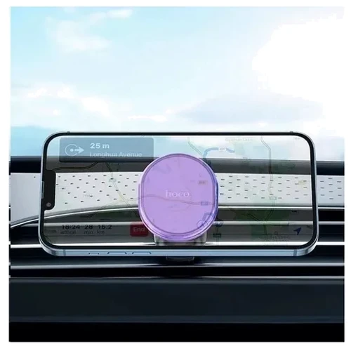 Тримач Hoco Car Holder Air Vent Magnetic H1 Romantic Purple: Особливості MagSafe, магнитный, автодержатель