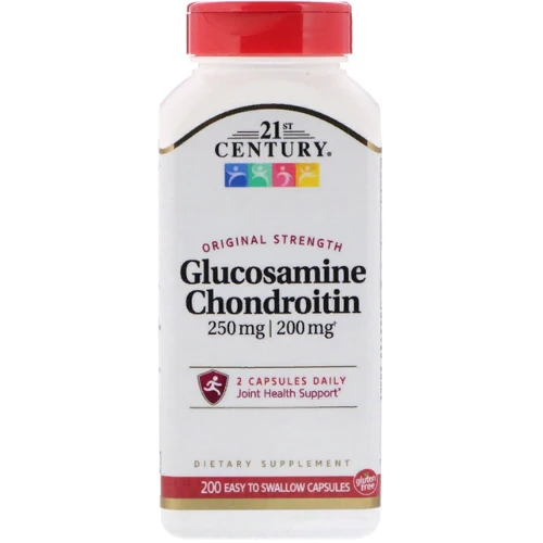 21st Century, Glucosamine 250 mg Chondroitin 200 mg, Original Formula, 200 (Easy Swallow) Capsules (CEN-21690)