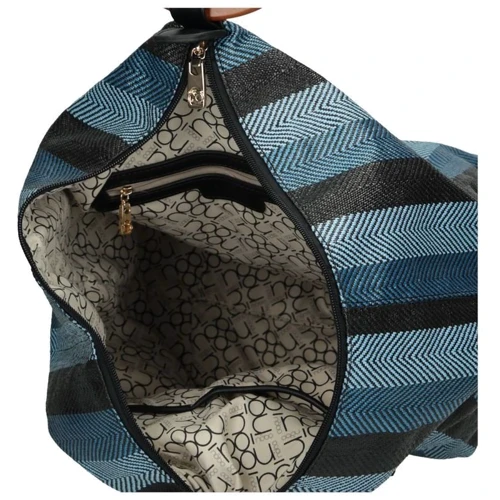 Женская сумка-мешок Nobo синяя (NBAG-I1950-CM12): Фактура Тканая