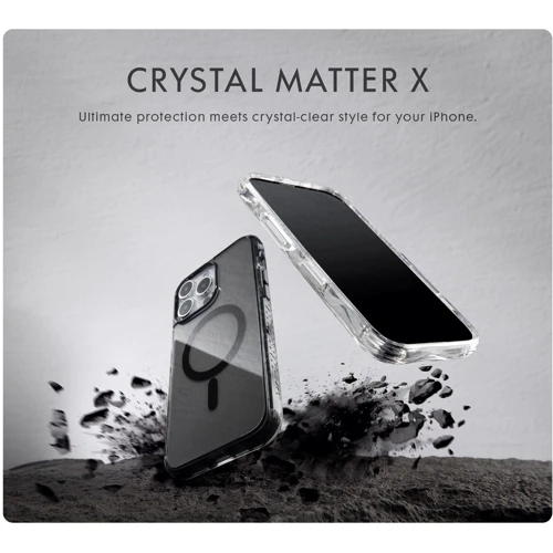 Чохол для iPhone LAUT CRYSTAL MATTER X MagSafe Clear/Black (L_IP24B_CMX_UB) для iPhone 16 Pro фото 5
