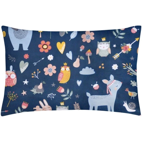 Комплект постільної білизни Animals-Indi_Blue 2 ін. підлітковий 155х215 см (Animals-Indi_Blue_155_2)