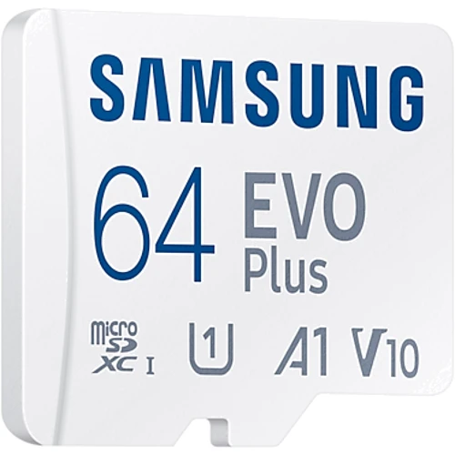 Карта пам'яті Samsung 64GB microSDXC Class 10 UHS-I U1 Evo Plus + adapter (MB-MC64KA/RU): Обсяг 64 ГБ