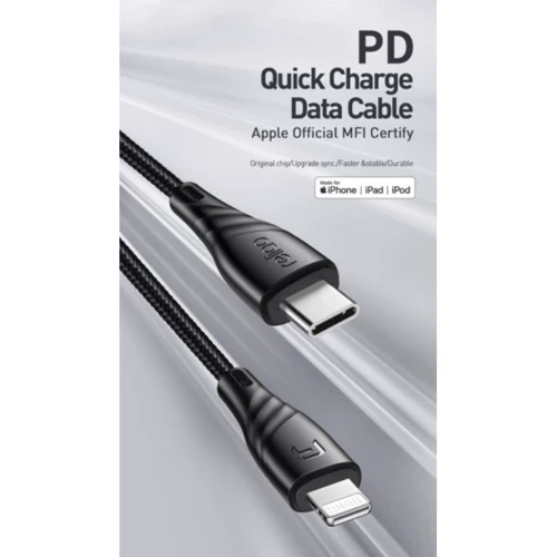 Кабель Mcdodo Cable USB-C для Lightning Reliqo MFI PD 1.2m Black (RCA-625): Тип USB-C - Lightning