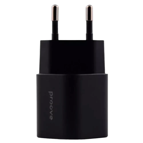Зарядний пристрій Proove Wall Charger USB-C+USB Silicone Power Plus 20W Black: Сила струму 2.4А и более