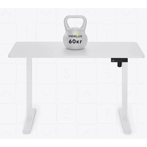 Комплект Mealux PowerDesk Lite White + Leo Air Plus Black (EVO-201 Lite W/W +Y 546 KB)