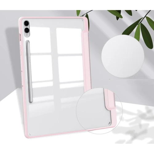 Аксесуар для планшетних ПК BeCover Case Book Soft Edge з Pencil Mount Pink для Samsung X810 Galaxy Tab S9 Plus / S9 FE Plus SM-X610/SM-X616B (710408): Матеріал Штучна шкіра + TPU