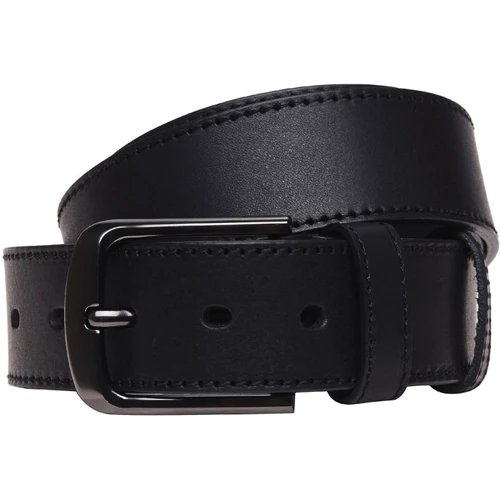Чоловічий ремінь Borsa Leather чорний (brvmb1a)